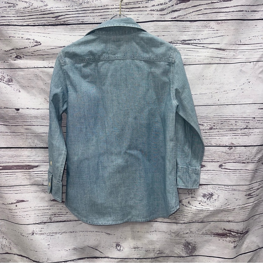 Crewcuts Kids Denim Button-Up Shirt Size 4-5 - Picture 3 of 3